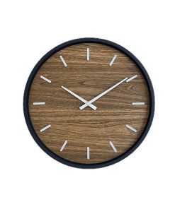 ساعت دیواری چوبی ملچ قطر ۳۷ رنگ زیتونی