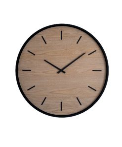 ساعت دیواری چوبی ملچ قطر ۴۵ رنگ سفید