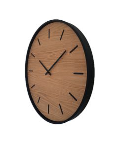 ساعت دیواری چوبی ملچ قطر ۶۰ رنگ طبیعی